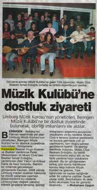 Muzik Muziek in Turskse krant